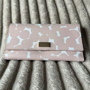 Kate Spade Putnam Drive Cyra Splodge Dot Blush Wallet NWT